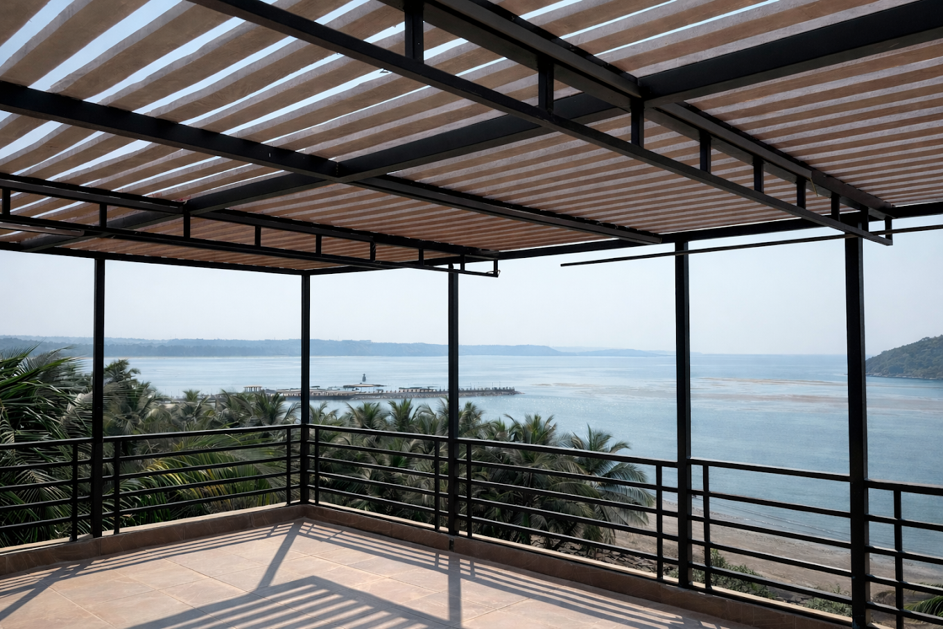 SeaView terrace at sunset